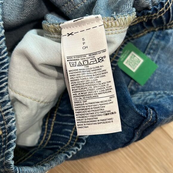 GAP High Rise Wide Leg Cargo Denim Pants Size Small - Picture 8 of 8